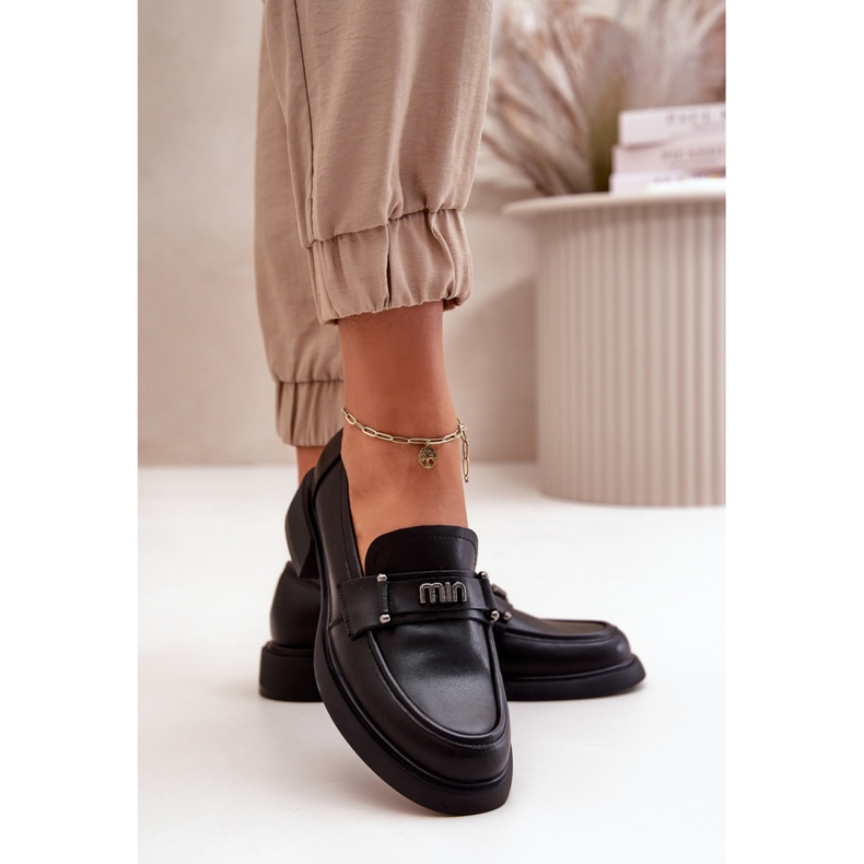 Vinceza Mocasini eleganti de dama negri negru 1