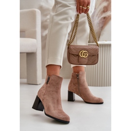 Botine de dama maro bej 1 Botine de dama maro bej 1