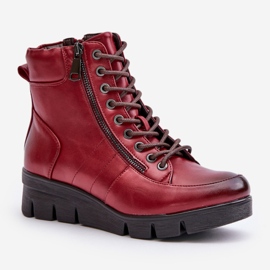 Step in style Cizme Model Savindria RMR23109A-2 Rosie - Pas in stil roșu 2