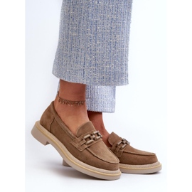 S.Barski Mocasini plate dama maro 1