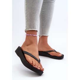 Ipanema Flip-flops cu o dungă neagră strălucitoare negru 1