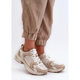 Pantofi sport de damă bej 1