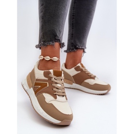 Pantofi sport maro cu platforma 1