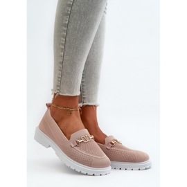 Mocasini plate dama roz 1