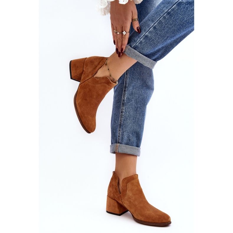 Step in style Cizme Model Dalros 4175 Camel - Pas in stil maro 2