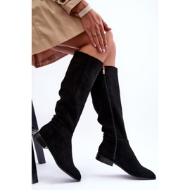 Step in style Cizme Model Eelin MV318 Black Suede - Pas in stil negru 3