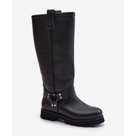 Step in style Cizme Model Lewski 3615 Piele Neagra - Pas in stil negru 2