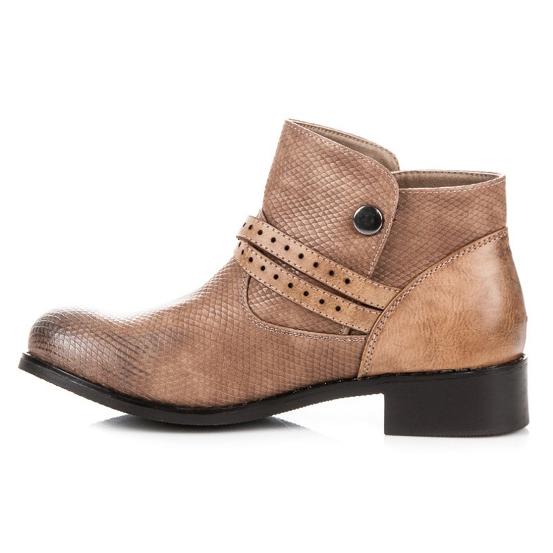 Cizme joase cu model maro 1 Cizme joase cu model maro 1