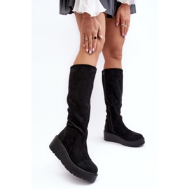 Step in style Model S.Barski HY53-8 Cizme negre - Pas in stil negru 1