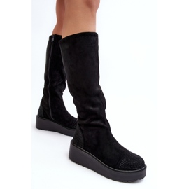 Step in style Model S.Barski HY53-8 Cizme negre - Pas in stil negru 3