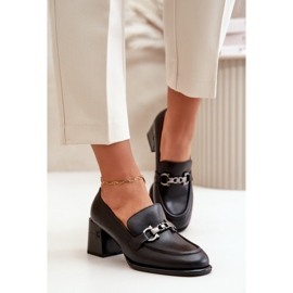 Pantofi de dama cu toc inalt Vinceza Black negru 1