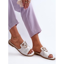 Step in style Sandal Flip-flops Model S.Barski KV27-032 Argintiu - Pas în stil gri 2