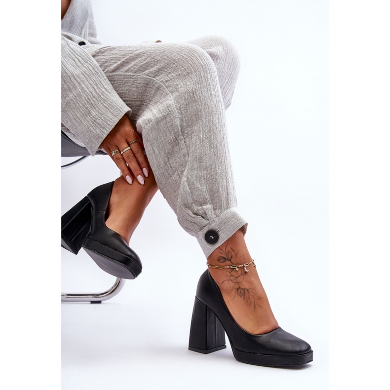 Step in style Pompe Model Rosalia N045 Black - Pas în stil negru 2