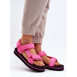 Step in style Sandale Model Lee Cooper LCW-24-05-2750L Fuchsia - Pas în stil roz 2