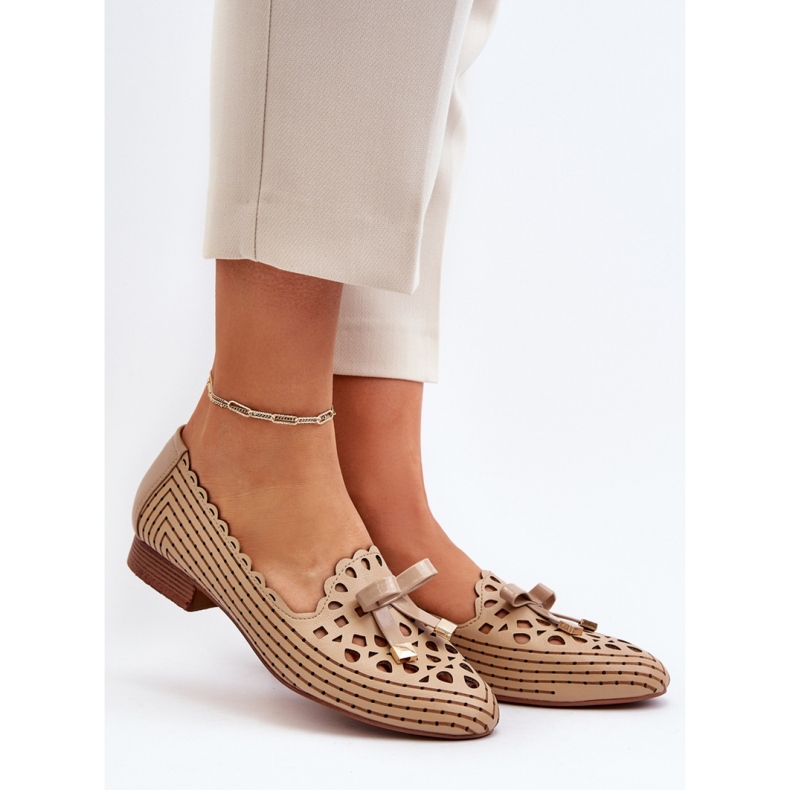 Step in style Balerini Model Nestavia ASA222-1 Bej - Pas în stil 1