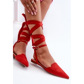Step in style Balerini Model Ellesara JH265 Rosu - Pas in stil roșu 1