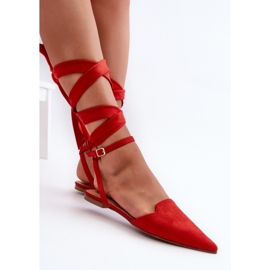 Step in style Balerini Model Ellesara JH265 Rosu - Pas in stil roșu 2