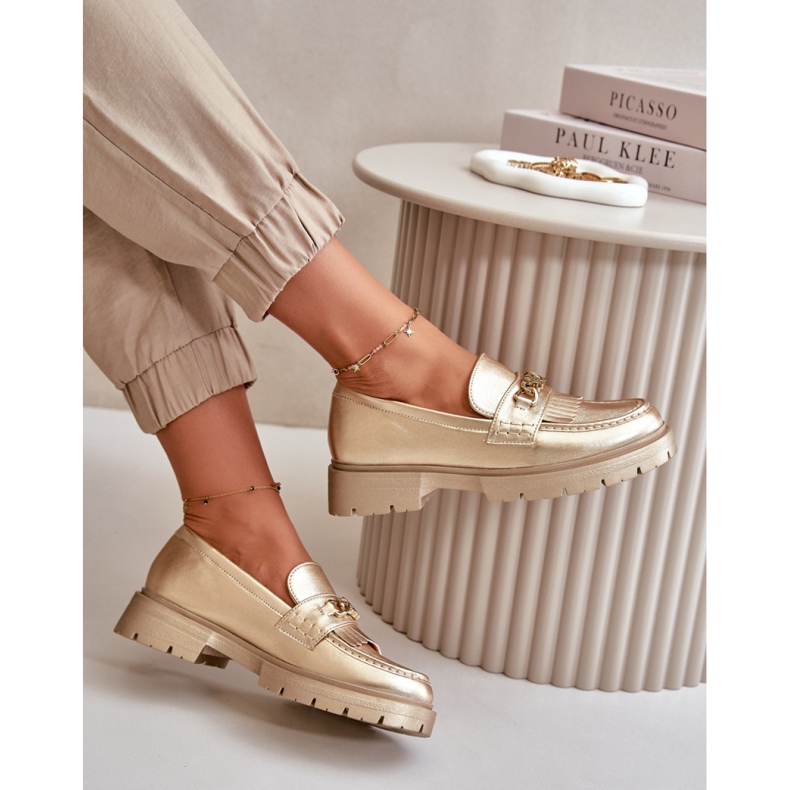 Step in style Mocasini Model Zanita GQ8-010 Gold - Pas in stil galben 1