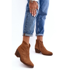 Step in style Cizme Model Da SN622-29 Camel Suede - Pas in stil maro 1