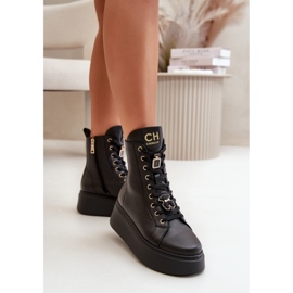 Step in style Muncitori Model CheBello 4294 Black - Pas în stil negru 3