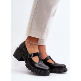 Step in style Pantofi Model Emelna RMR2038D-8 Negri - Pas în stil negru 1