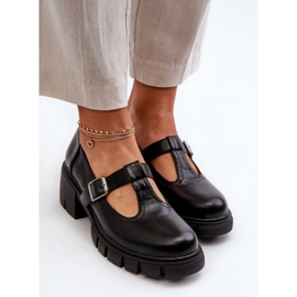 Step in style Pantofi Model Emelna RMR2038D-8 Negri - Pas în stil negru 2