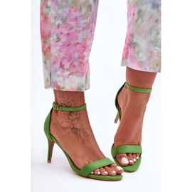 Step in style Sandale Model Tossa LE0102P Verde - Pas în stil 1