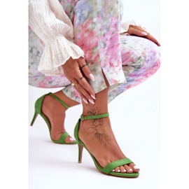 Step in style Sandale Model Tossa LE0102P Verde - Pas în stil 3