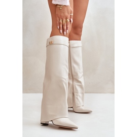 Step in style Cizme Model Avamora CLS-296 Bej Deschis - Pas in stil 1