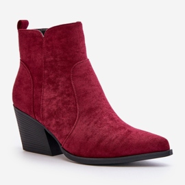 Step in style Cizme Model Virtris RQ491 Bordo - Pas in stil roșu 2