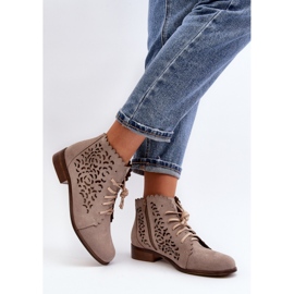 Step in style Cizme Model Zazoo 2871/024 Bej - Pas in stil 2