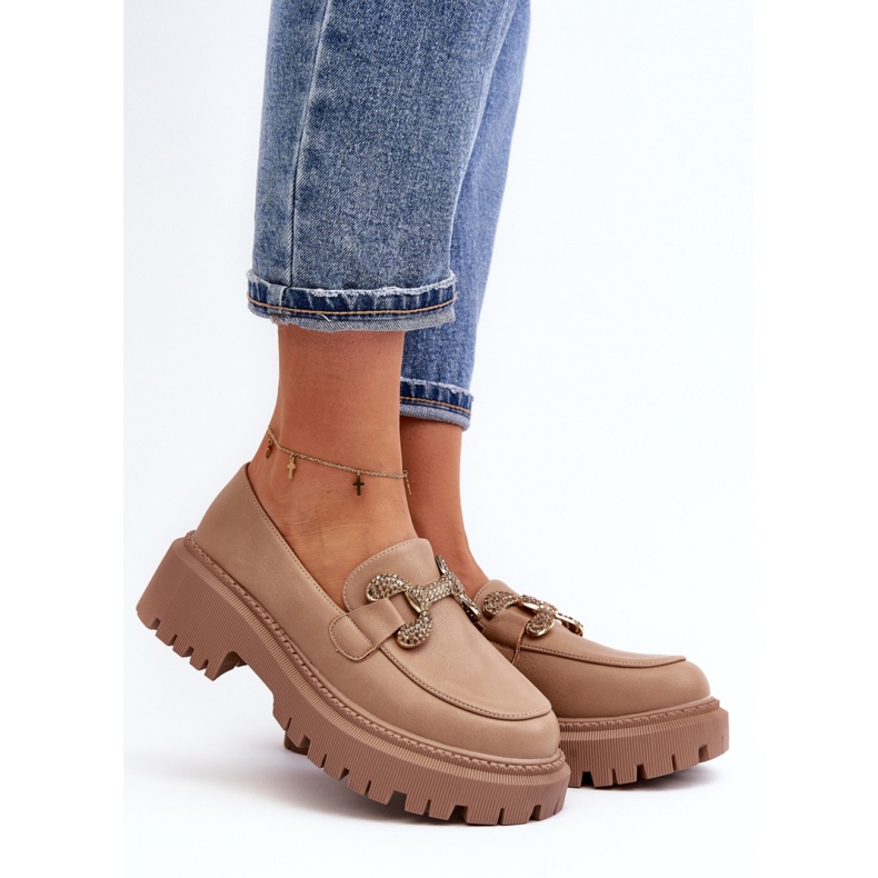 Step in style Mocasini Model Gargi H8-309 Bej Inchis - Pas in stil 1