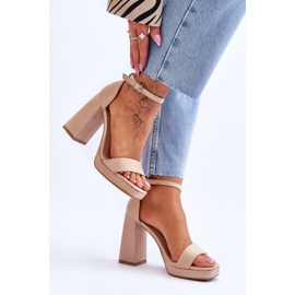 Step in style Sandale Model Merila LC-29 Bej - Pas în stil 2