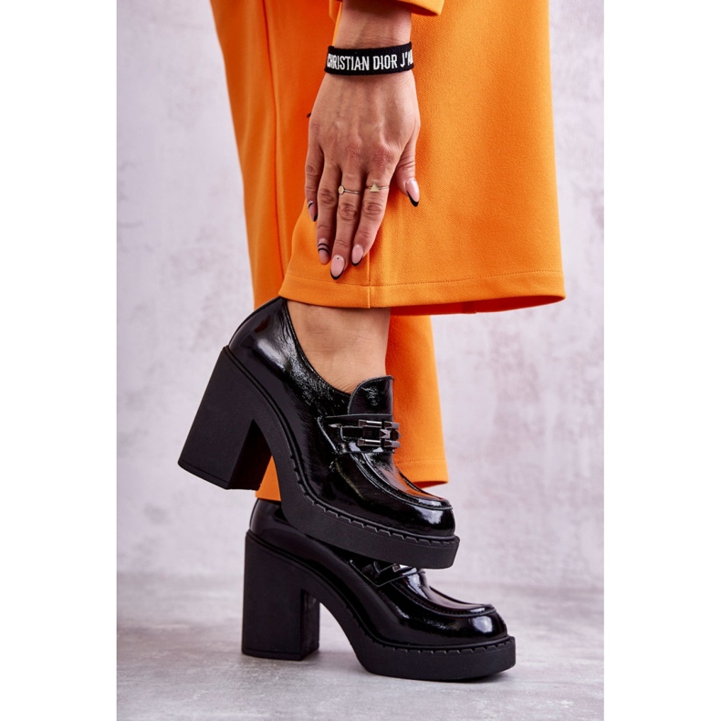 Step in style Pantofi Model Jaime 20116 Black Lakier - Pas in stil negru 1