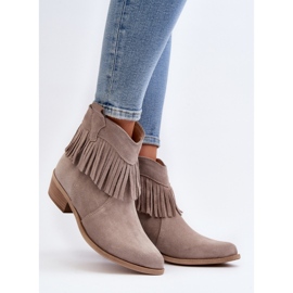 Step in style Cizme Model Zazoo 3430 Cappuccino - Pas in stil bej 1
