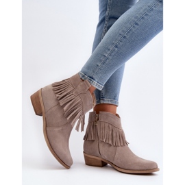 Step in style Cizme Model Zazoo 3430 Cappuccino - Pas in stil bej 2