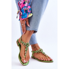 Step in style Sandale Model Lenisa H8-291 Verde - Pas in stil 1