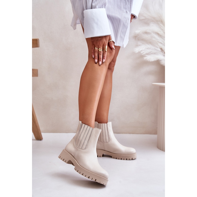 Step in style Cizme Model Lewski 3611 Bej Deschis - Pas in stil 1