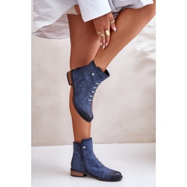 Step in style Cizme Model Labise ASA62-16 Albastru - Pas in stil 2