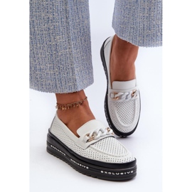 Step in style Mocasini Model S.Barski LR618 Alb - Pas in stil 2