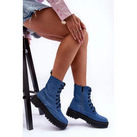 Step in style Cizme de lucru Model Teflorna CLS-270 Blue - Pas în stil albastru 1