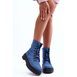Step in style Cizme de lucru Model Teflorna CLS-270 Blue - Pas în stil albastru 2