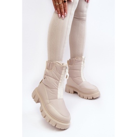 Step in style Cizme de zapada Model Hixe 34635 Bej Deschis - Pas in stil 2