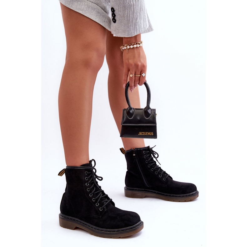 Step in style Muncitori Model Asteoris H1080 Black Suede - Pas în stil negru 1