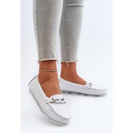 Step in style Mocasini Model S.Barski LR339 Alb - Pas in stil 2