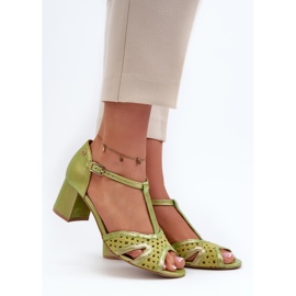 Step in style Sandale Model Maciejka 06551-09 Lime - Pas în stil verde 1
