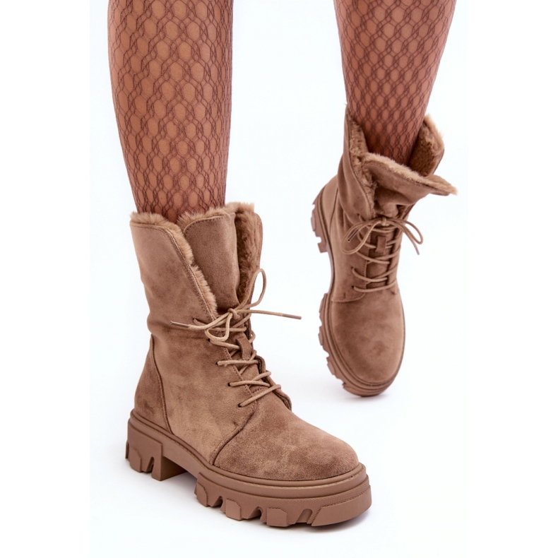 Step in style Muncitori Model Frendo DA96P Bej Inchis Suede - Pas in stil 1