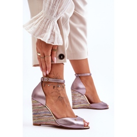 Step in style Sandale Model Laura Messi 2603/783 Argintiu - Pas in stil gri 2