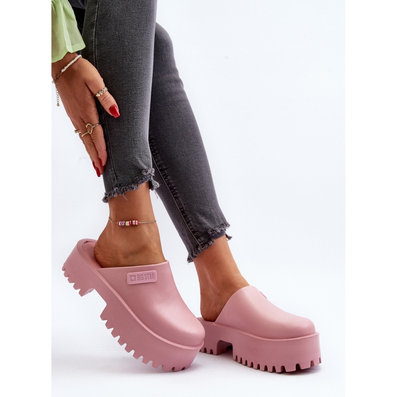 Step in style Sandale Flip-flops Model Big Star NN274020 Roz - Pas în stil 1