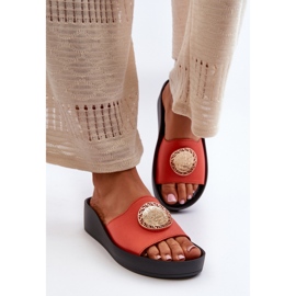 Step in style Sandal Flip-flops Model Zazoo 2920 Orange - Pas în stil portocale 2